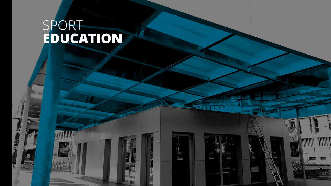 Charpente metallique sport education